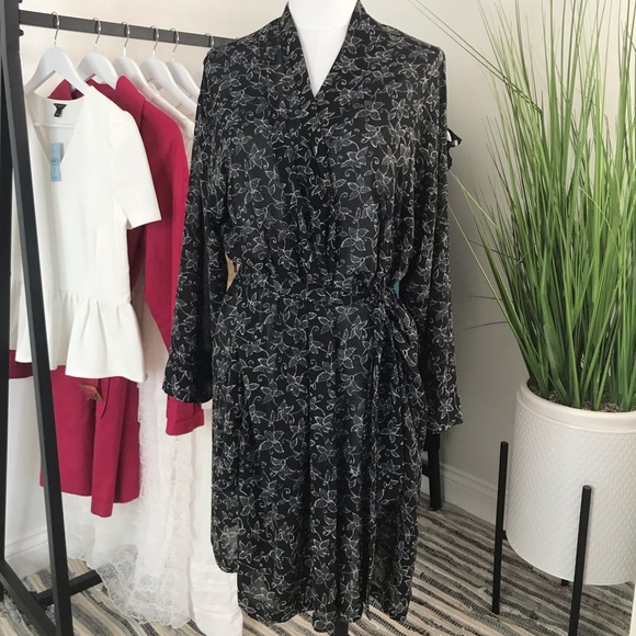 Calvin Klein® Vintage Semi Sheer Robe S/M - Picture 2 of 8